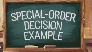 Special Order Example Explained by Associate Professor Franco Saccucci