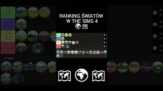 The Sims 4 - RANKING ŚWIAT&Oacute;W 🌍🗺️😊 #sims4 #thesims4 #gaming #opinia #tierlist