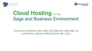 Cloud Hosting for your Sage Environment - Finance Professional