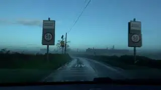 Early Morning Fog Patches On The Back Roads Of County Offaly