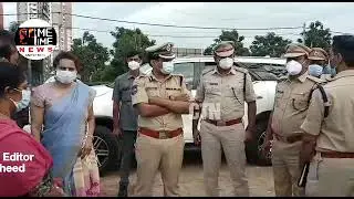Cyb CP Shri M. Stephen Ravindra, IPS, who inspected the Ganesh immersion arrangements