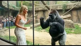 This Gorilla Just Fell in Love… and the Human Voic