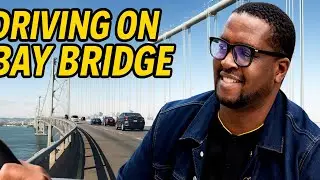 DRIVING ON ONCE EARTHQUAKE COLLAPSED SAN FRANCISCO-OAKLAND BAY BRIDGE IN CALIFORNIA