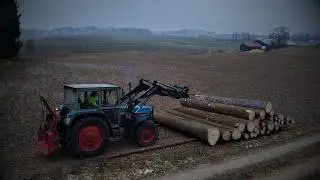 FarmVlog | Bodenfrost ausnutzen, holzr&uuml;cken ohne Flurschaden... [4K]