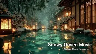 Winter Spa Ambient Piano Music Snow Forest Relaxation Deep Sleep Healing Melodies