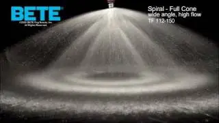 Full Cone Spiral Spray Nozzles: BETE TF 112-150
