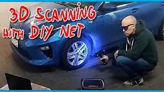 DIY 3d scanning NET used with RaptorX laser scanner on KIA car