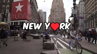 4K New York City Tour, 34 street Herald Square, Manhattan