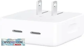 Apple 35W Dual USB C Port Compact Power Adapter: Fast and Convenient Charging