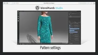 Blend4Web Studio: setting-up a pattern