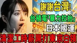 謝謝台灣！台積電「暴力拉抬」日本國運，清潔工時薪屌打東京白領，熊本老人淚崩：謝謝台灣讓我們重回巔峰