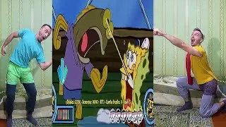 Friday Night Funkin VS Spongebob Robo Sandy  #2 In real Life FNF