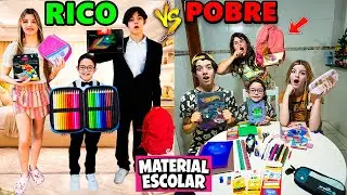 RICO VS POBRE MATERIAL ESCOLAR 2026 😱