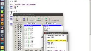 4.Upper case Lower case Conversion in emu8086