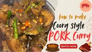 Authentic Coorg Style Pork Curry Recipe Step-by-Step #cooking #food #pork #coorgfood #curry #foodies