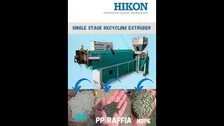 Plastic scrap recycling Extruder 500-600 kg/hr from Hikon India