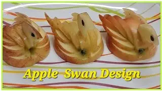 Cutting Apple into Swan Design  🍎  🍎 😱 # asmr #trending  #satisfying  #art #wow  #fyp