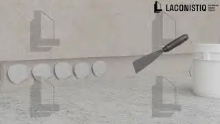 Laconistiq.  Монтаж скрытого плинтуса. Вариант 3.