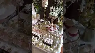 Royal sweet buffet and a cake in Darver Castle Exclusive Wedding Venue