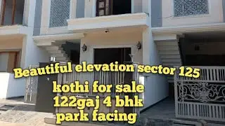 Kothi for sale 122gaj 4bhk with momty Park facing sector 125 sunny enclave Mohali Punjab