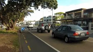 Flashing pedestrian lights on road surface.flv