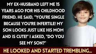 MY EX HUSBAND LEFT ME 15 YEARS AGO FOR HIS CHILDHOOD FRIEND  HE SAID, YOU'RE SINGLE BECAUSE