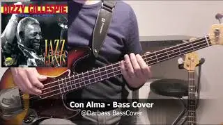 [Dizzy Gillespie] Con Alma - Bass Cover 🎧  (play along with chords)