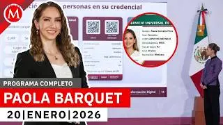 Secretaría de Salud presenta la credencial universal de salud | Paola Barquet, 20 de enero de 2026