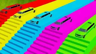 DELIVERY & TRANSPORTATION FIVE COLOR LINCOLN LONG CARS, LIMOUSINE LONG CARS, LIMOUSINE CARS - FS 22
