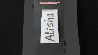Name with glitter ✨️#shortsvideo #nameart #calligraphy
