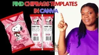 Find & Edit  Valentine  Chip Bags in Canva with Ai
