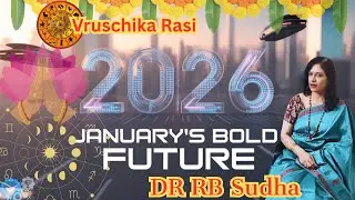 VrischikaRasi Jan 2026 Predictions by Dr RB Sudha | వృశ్చిక రాశి ki yee month success aa? #scorpio