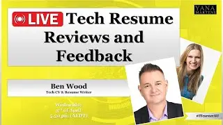 Live Tech Resume Reviews and Feedback