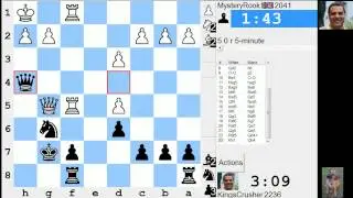 LIVE Blitz #2827 (Speed) Chess Game: Black vs MysteryRook in Vienna game, Max Lange defense