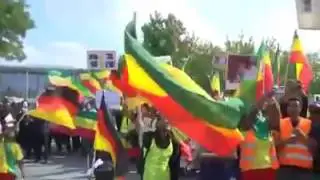 Ethiopian demonstration against TPLF regime in Germany