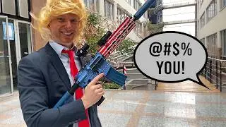 Man Joins Airsoft Game as Trump, Things Get Out of Hand.