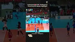 INDONESIA BIKIN PHILIPPINES PUASA MEDALI LAGI! INDONESIA VS PHILIPPINES WOMEN'S SEA GAMES 2025 #voli