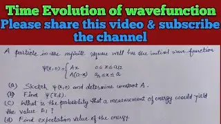 Time evolution of wavefunction