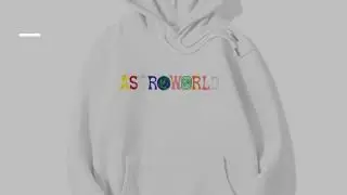 2019 TRAVIS SCOTT Astroworld WISH YOU WERE HERE Embroidered Rainbow Letter Men Women Pullover