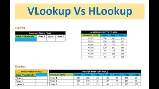 Vlookup and Hlookup in Microsoft Excel