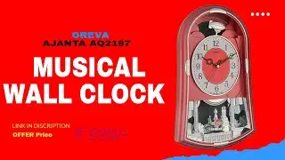 OREVA MUSICAL CLOCK 🕰️ UNBOXING | AJANTA ROTATING PENDULUM WALL CLOCK |  #OREVA #AJANTA #AMAZON #ATU