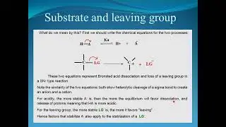 difference between nucleophile and base, substrate and leaving groups