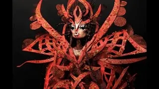 Abhirami The Enchantress - OOAK Polymer Textile Magical Fantasy Art Doll