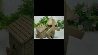Beautiful miniature mud house making || #clayhouse #mudhouse #craft