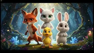 The Magical Adventure of Lynxee, Vixter, Bunbon & Ducky  Saving Glistening Valley 🌟🦊🐰🐤