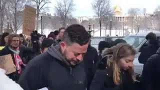 Raw Video: Emerson College Students Walk Out To Protest Gun Violence