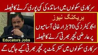 Part Time PTC Teacher Jobs 2020 In Punjab Schools | School Education Department Teaching Jobs 2020