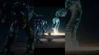 Futuristic Desert Mech Battle transformox