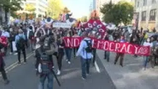 Protesters in Washington demand 'count every vote'