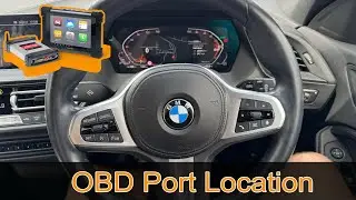 BMW 1 серии 2021 года &mdash; расположение порта OBD